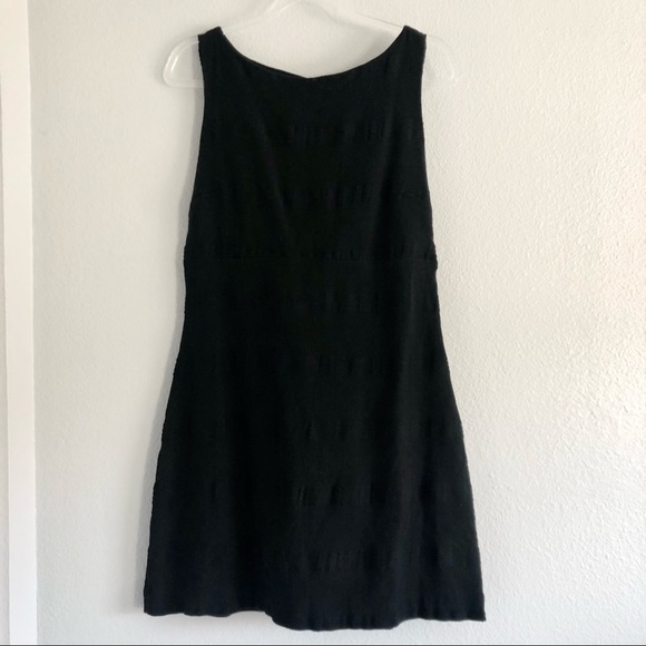 SOLD✨New FREE PEOPLE Zahara Linen Tie Waist Black Dress - Picture 6 of 7